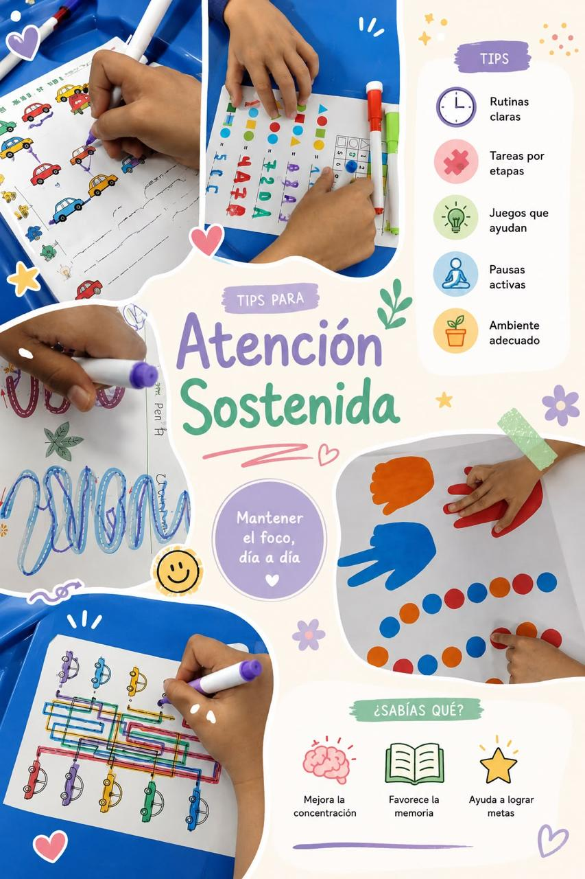 Atención sostenida en una sesión de neuropsicología